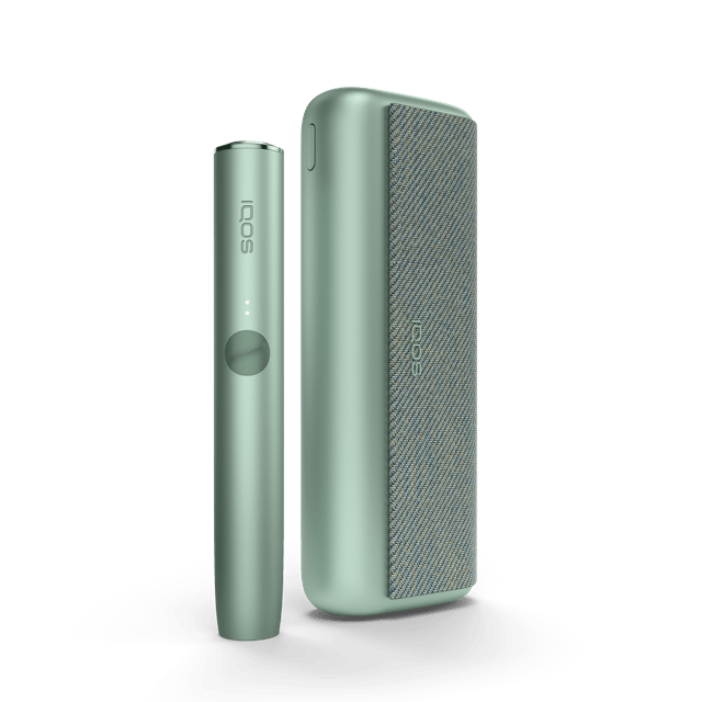 IQOS ILUMA PRIME džepni punjač i držač u zelenoj Jade Green boji.